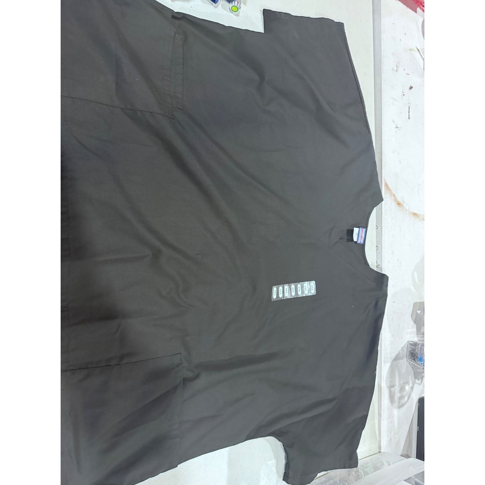 Cherokee Workwear Originals V-Neck Scrub Top Black 4XL NWT 4700